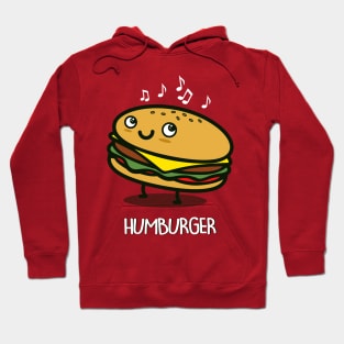 Humburger Funny Cute Kawaii Junk Food Humming Hamburger Cheeseburger Gift For Burger Lovers Hoodie